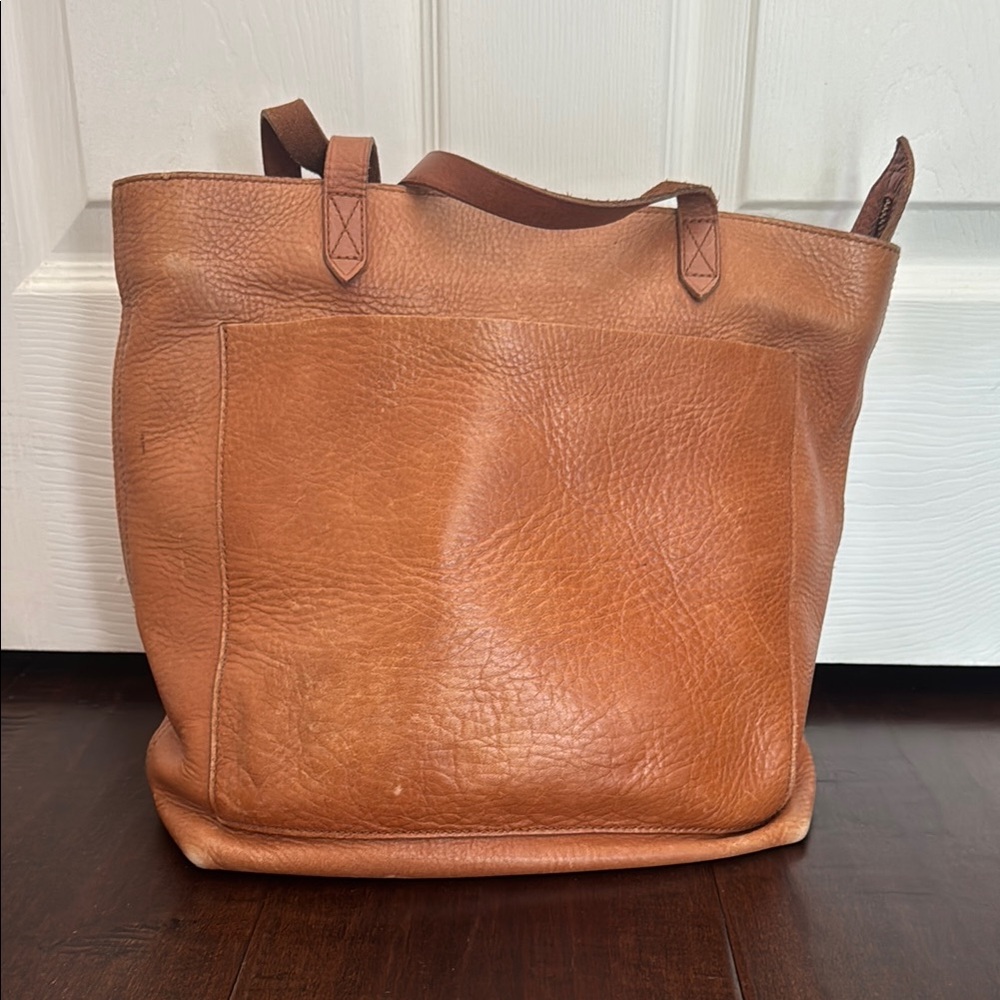 Madewell Leather Transport Tote Bag